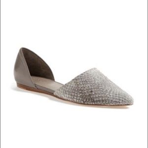 Vince Nina D'orsay Snake Skin Flat